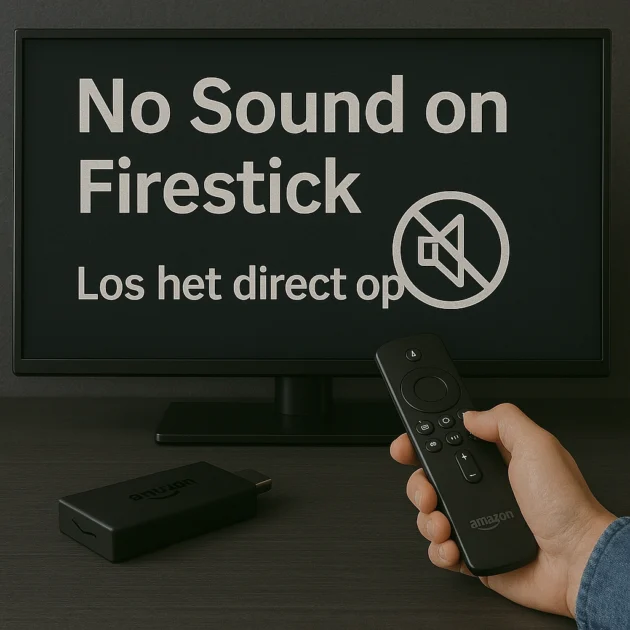 no sound op Firestick Los het direct op