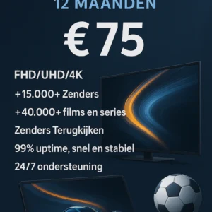 12 Maanden Diamond IPTV Abonnement
