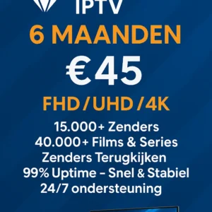 6 Maanden Diamond IPTV Abonnement