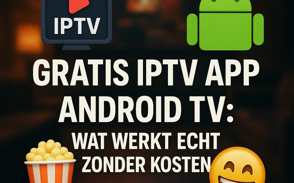 Gratis IPTV app Android TV: wat werkt echt zonder kosten